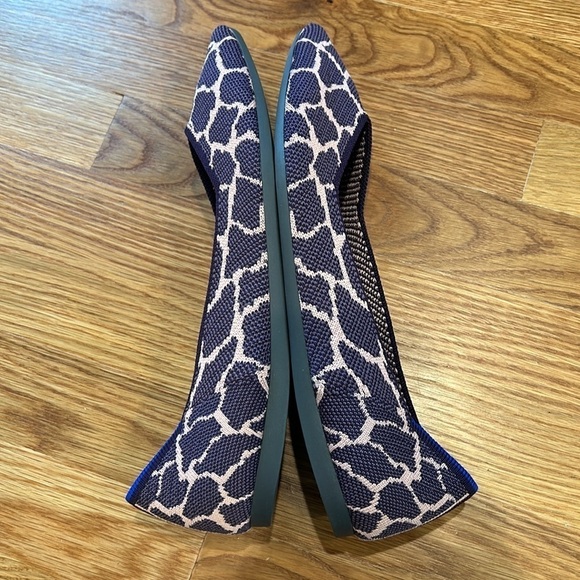 New Rothy’s the Point Violet giraffe slip on flares women’s size 10.5 purple - Picture 7 of 11